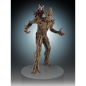 Roket and Groot Statue 53 cm